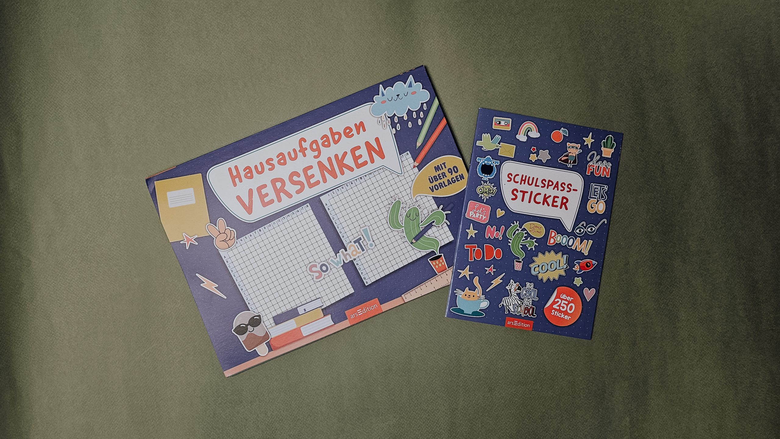 Perfekt für den Schulstart: Hausaufgaben versenken & Schulspaß-Sticker